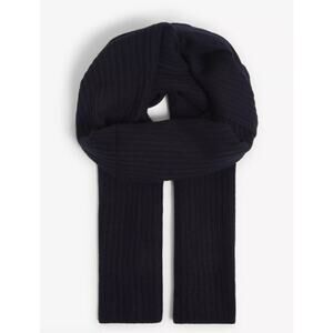 NWT Zadig & Voltaire Jared Cashmere Scarf Navy Blue